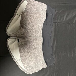 black & grey lulu speed up shorts! 25 per pair! both size 6 reg! brand new.